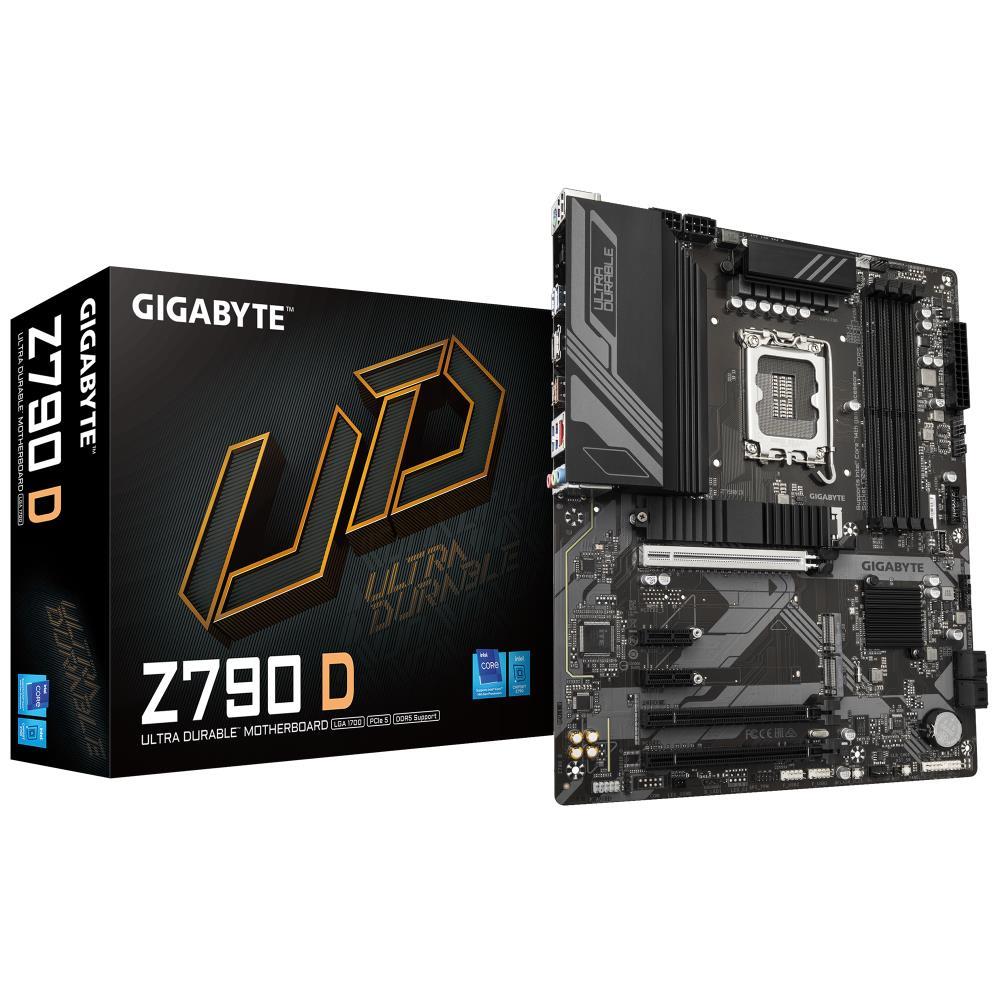 Mainboard GIGABYTE Intel Z790 LGA1700 ATX Memory DDR5 Memory slots 4 Z790D1 2