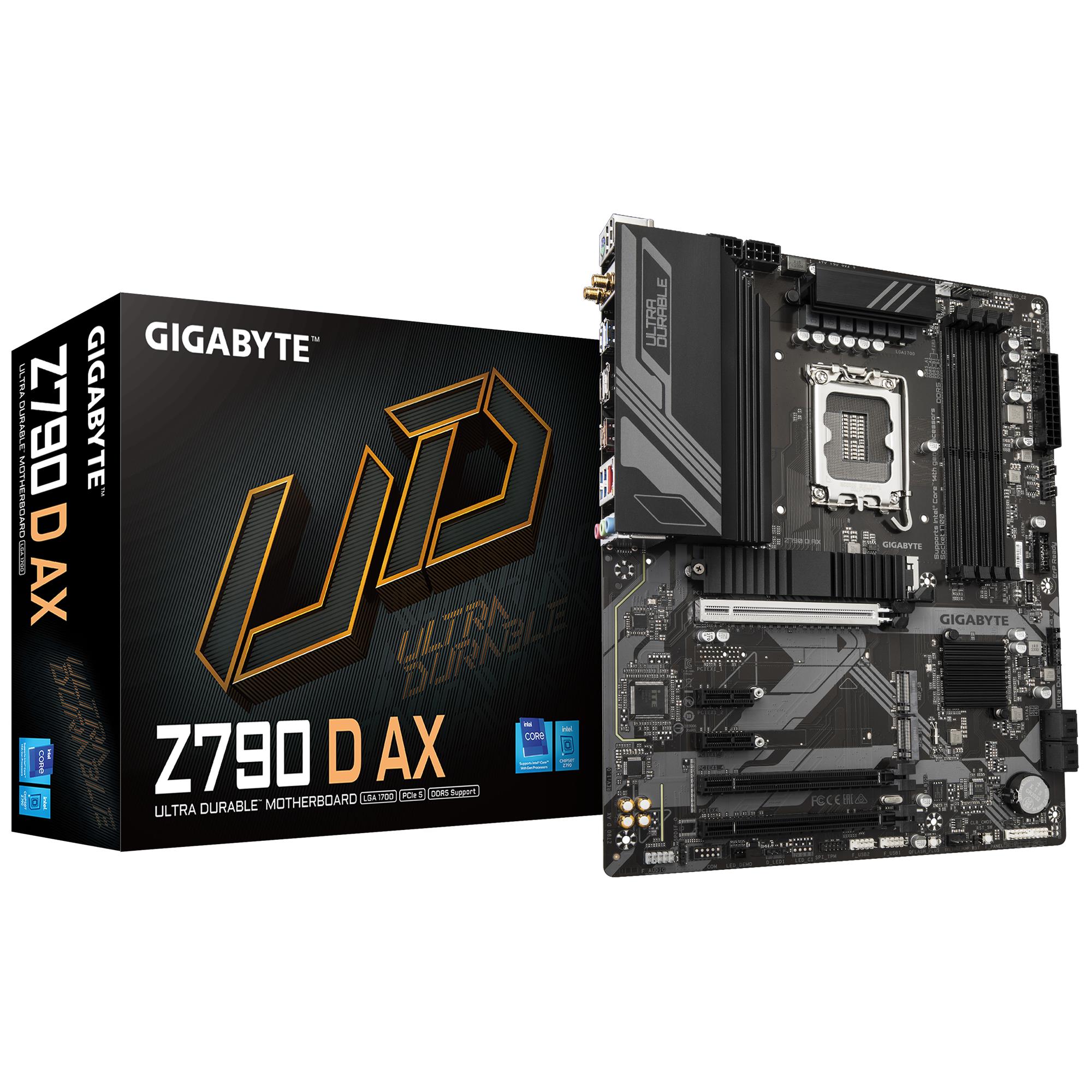 Mainboard GIGABYTE Intel Z790 LGA1700 ATX Memory DDR5 Memory slots 4 Z790DAX1 1