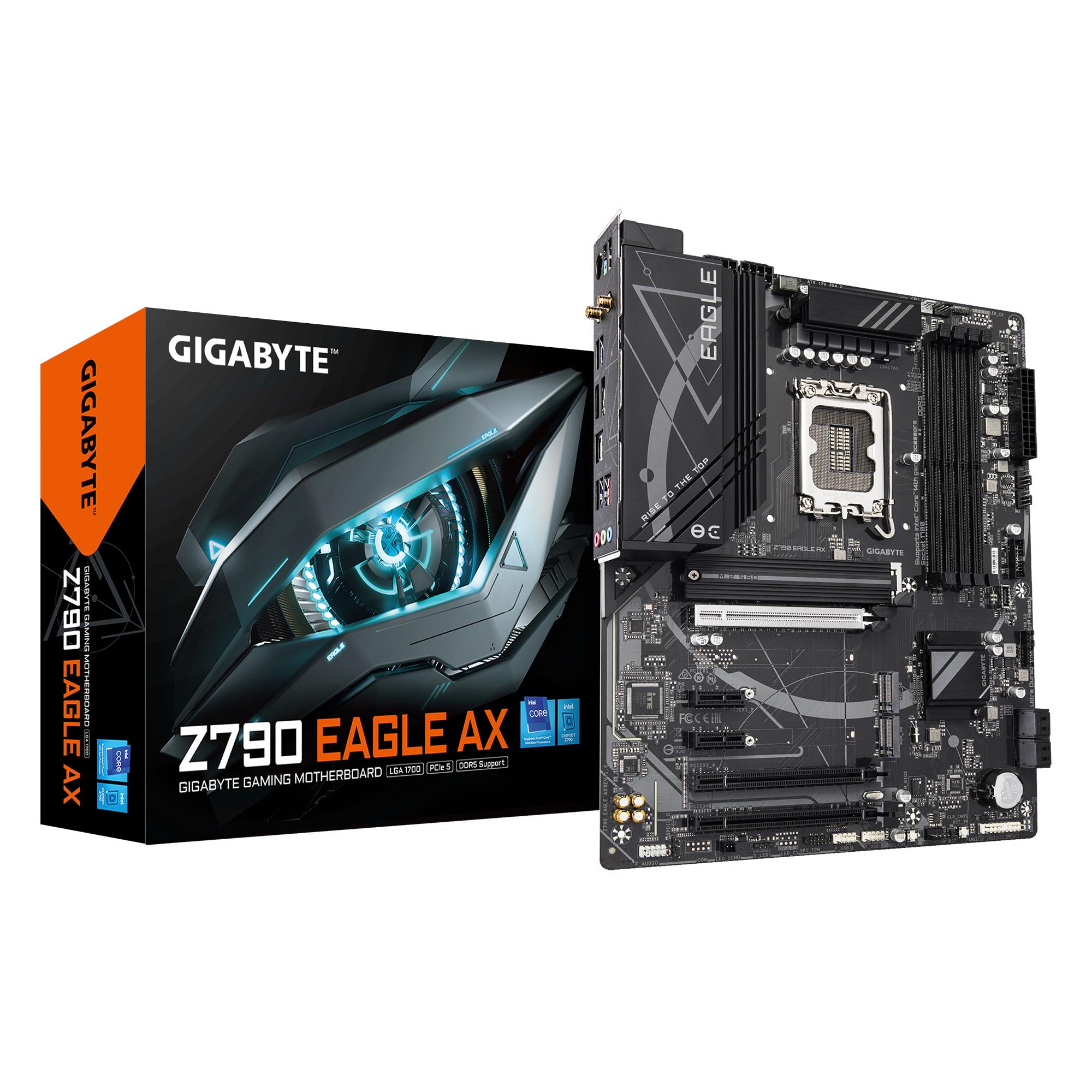 Mainboard GIGABYTE Intel Z790 LGA1700 ATX Memory DDR5 Memory slots 4 Z790EAGLEAX1 1