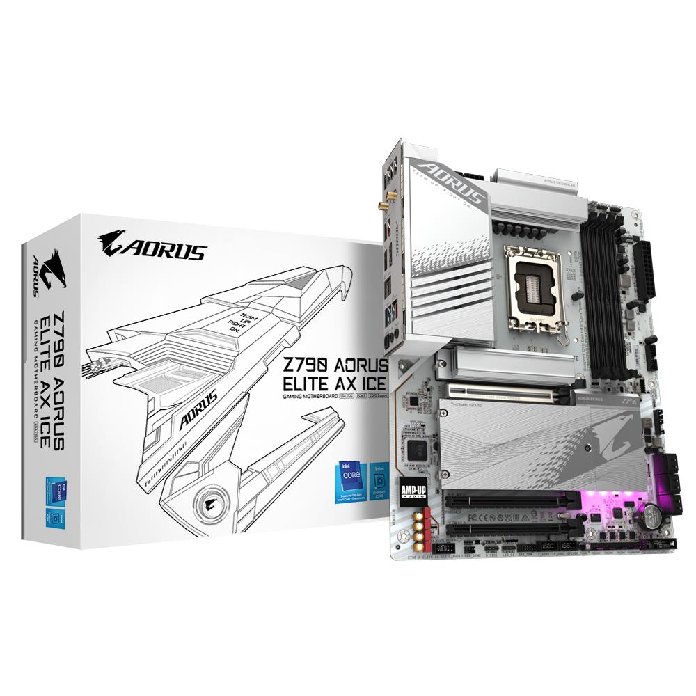 Mainboard GIGABYTE Intel Z790 LGA1700 ATX Memory DDR5 Memory slots 4 1xPCI-Express 3 0 16x 1xPCI-Express 4 0 16x 1xPCI-Express 5 0 16x 4xM 2 1xHDMI 1xDisplayPort 4xUSB 2 0 5xUSB 3 2 1xUSB-C 1xOptical S PDIF 1xRJ45 2xAudio port Z790AELITEAXICE