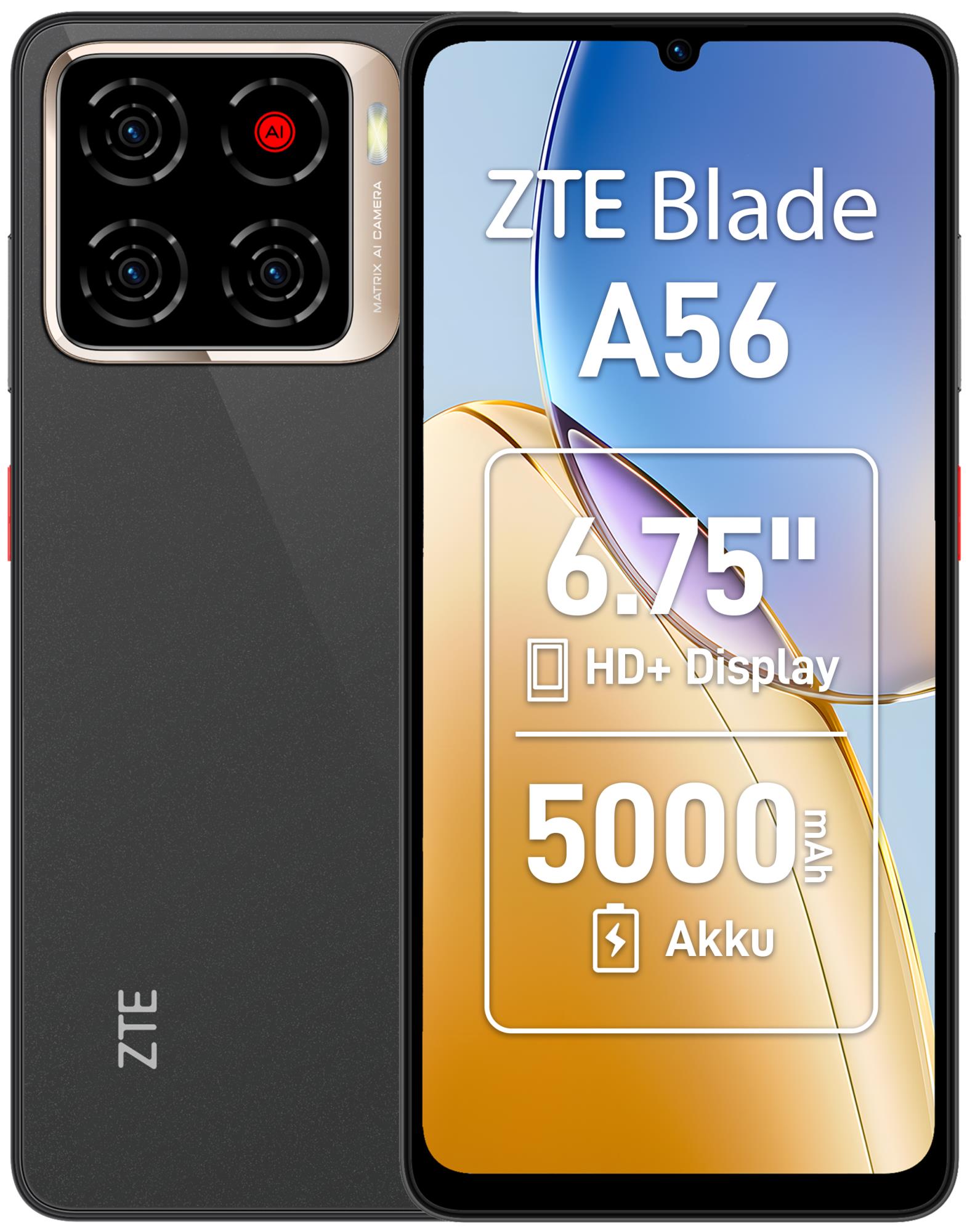 MOBILE PHONE BLADE A56 4 128GB BLACK ZTE